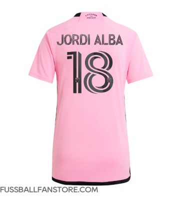 Inter Miami Jordi Alba #18 Replik Heimtrikot Damen 2024-25 Kurzarm